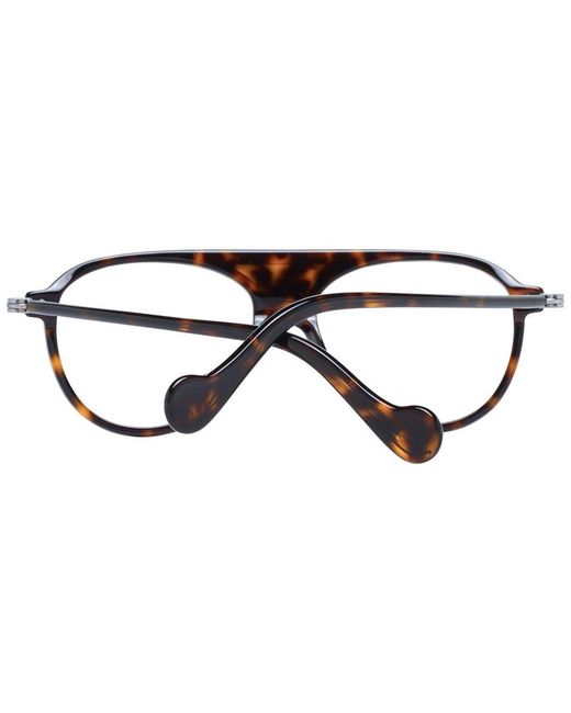 Moncler Brown Plastic Glasses (Frames) for men