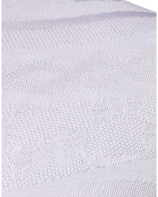 Dolce & Gabbana Gray Knitwear Sweater Embossed Pattern for men