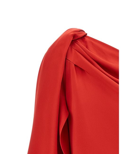 Stella McCartney Red Acetate Short Dress