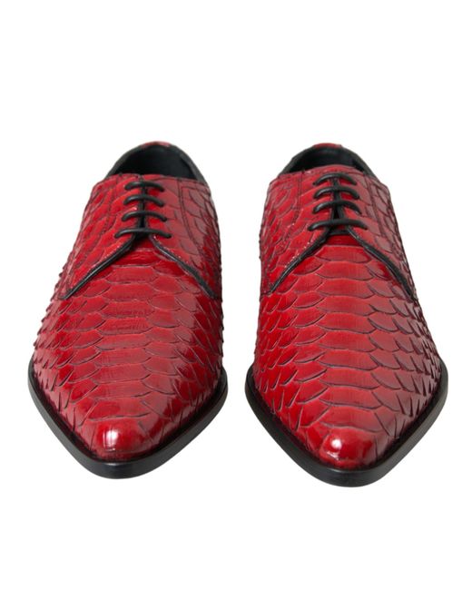 Dolce & Gabbana Textured Varnished Derby Formal Shoes for men