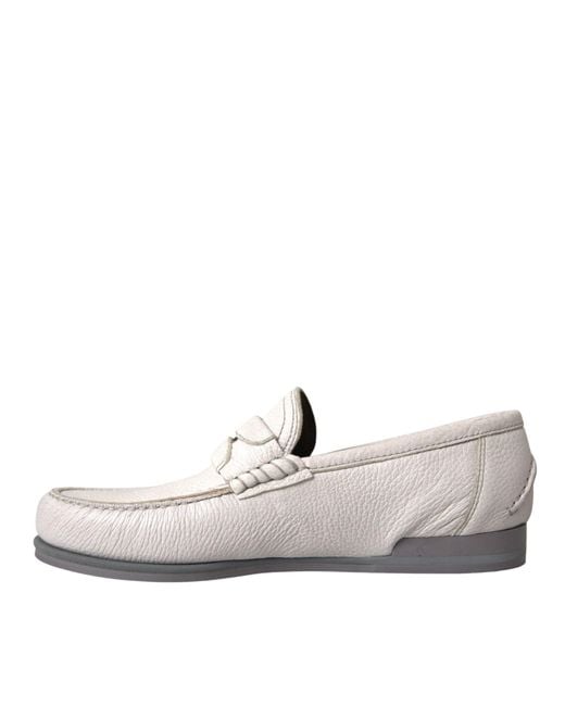 Dolce & Gabbana White Loafers for men