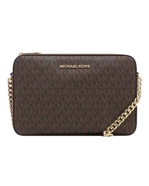 Michael Kors Jet Set Item East West Crossbody Bag in Brown Lyst