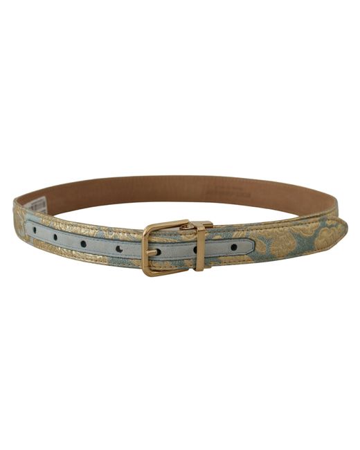 Dolce & Gabbana Black Elegant Light Leather Belt With Buckle