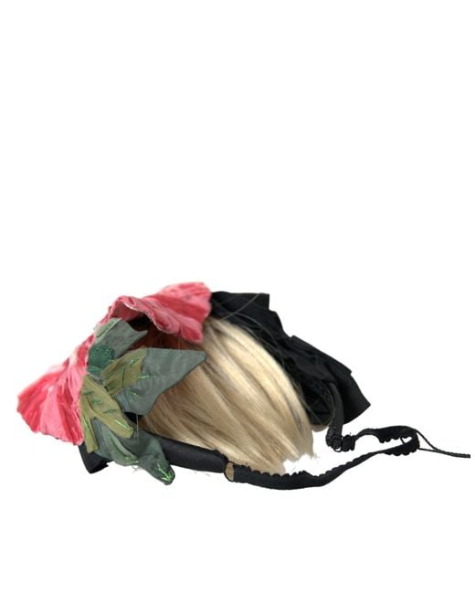 Dolce & Gabbana Multicolor Viscose Hair Parrucchiera Headband Diadem