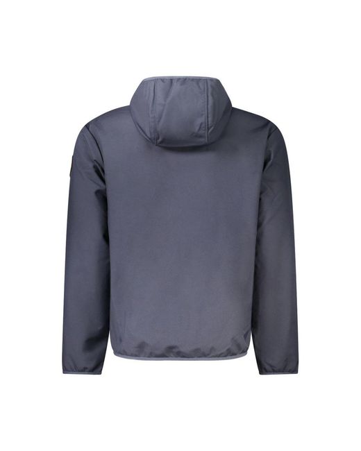 Napapijri Blue Blu Polyester Jacket for men