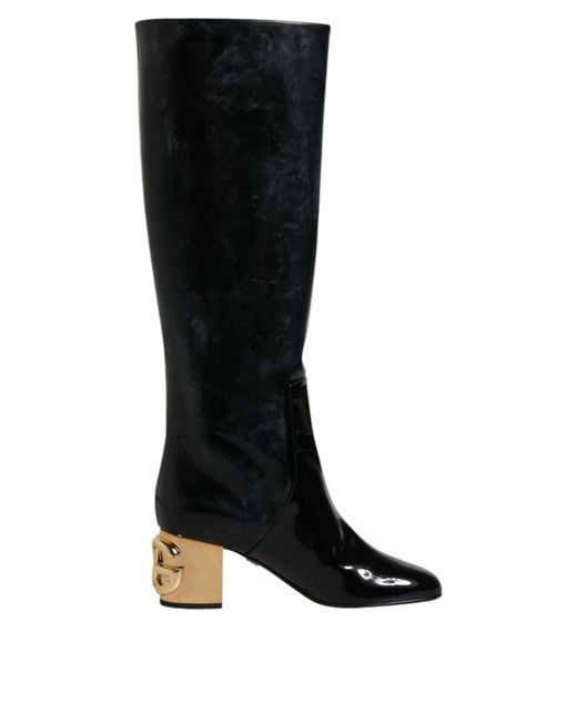 Dolce & Gabbana Women's Black Heeled Boots