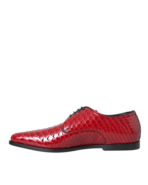 Dolce & Gabbana Textured Varnished Derby Formal Shoes for men