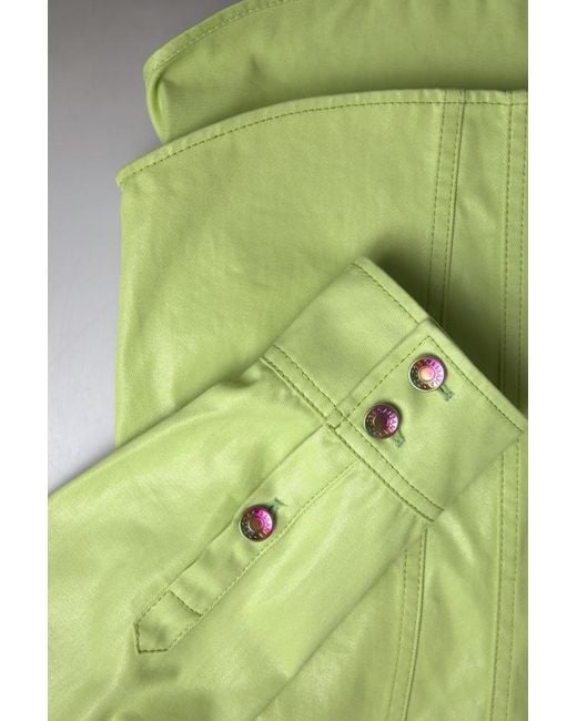 Dolce & Gabbana Green Cotton Collared Button Down Shirt for men