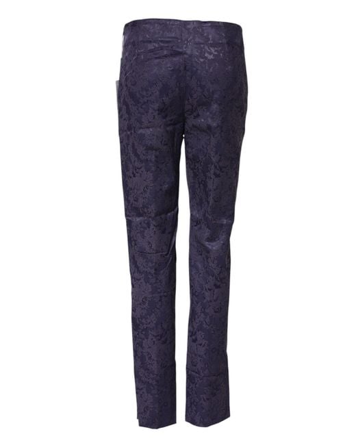 Bencivenga Blue Floral Patterned Pants