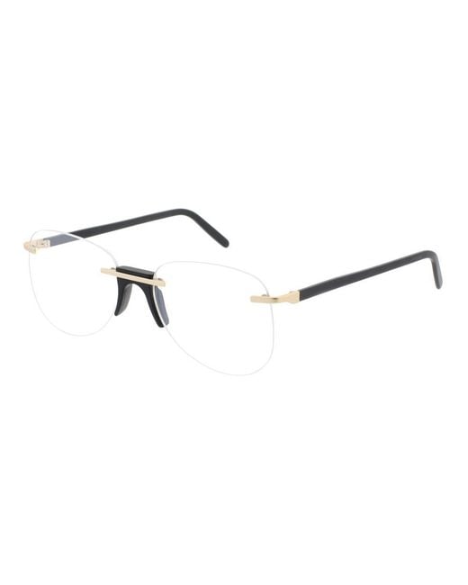 Andy Wolf Brown Metal & Plastic Glasses (Frames)