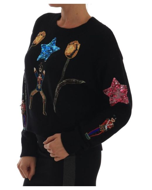 Dolce & Gabbana Black Nutcracker Sweater Tsh1904