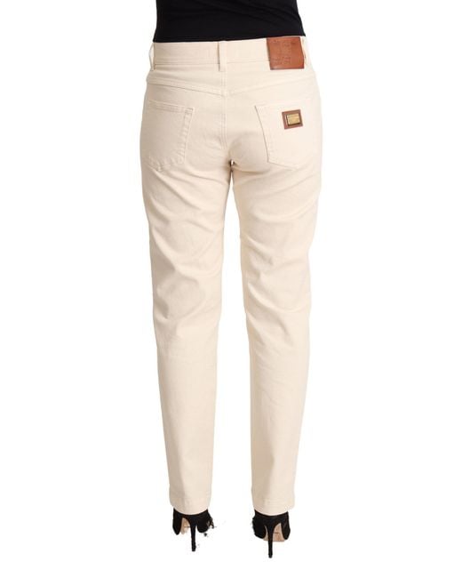 Dolce & Gabbana Black Chic Skinny Boyfriend Jeans With Logo Plaque