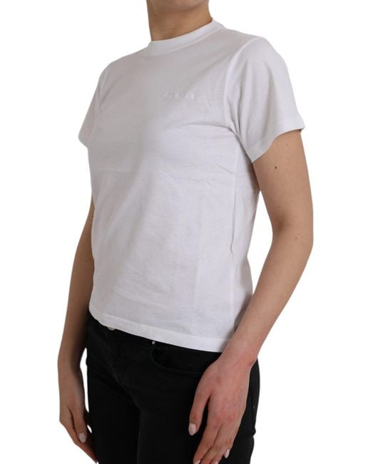 Balenciaga White Cotton Crew Neck Short Sleeves T-Shirt (Pre-Owned)
