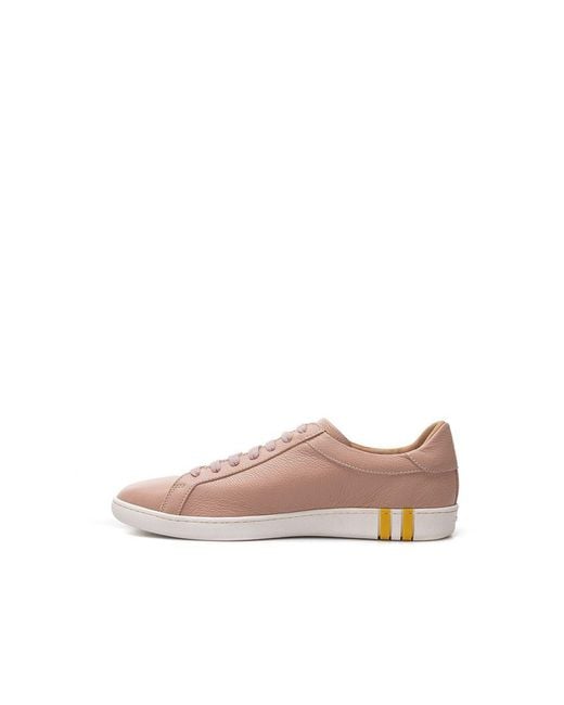 Bally Brown Leather Athletic Sneakers