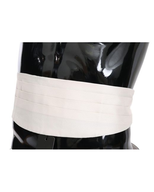 Dolce & Gabbana Black Waist Belt 100% Silk Cummerbund for men