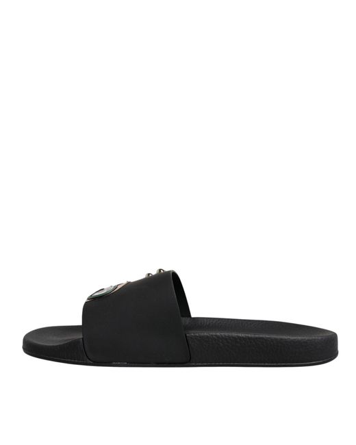 Dolce & Gabbana Black Sliders for men