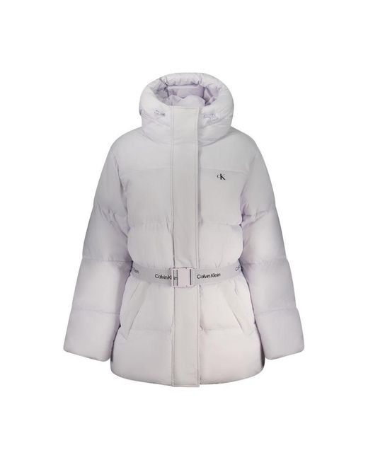 Calvin Klein Gray Viola Nylon Jacket