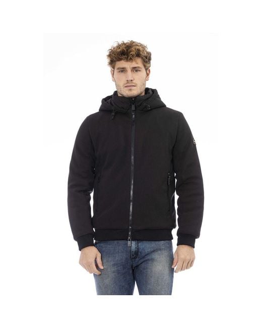 Baldinini Black Polyester Jacket for men
