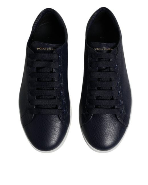 Dolce & Gabbana Blue Low Top Saint Tropez Sneakers Shoes for men