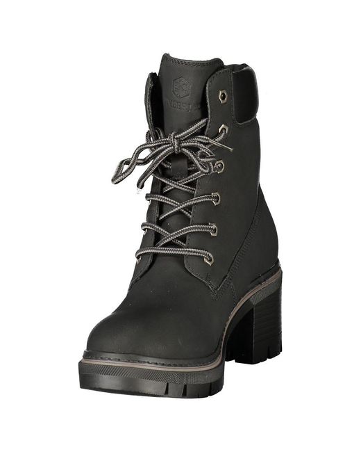 Lumberjack Black Polyester Ankle Boots