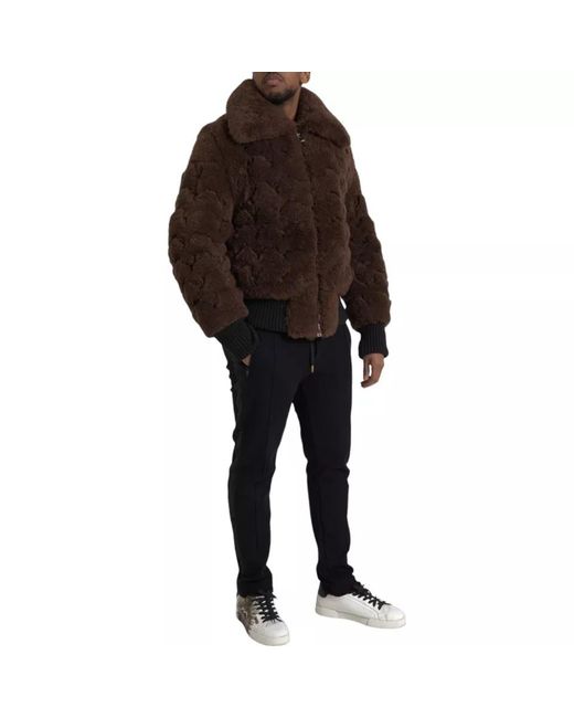 Bottega Veneta Black Fur Lamb Shearling Coat Jacket for men