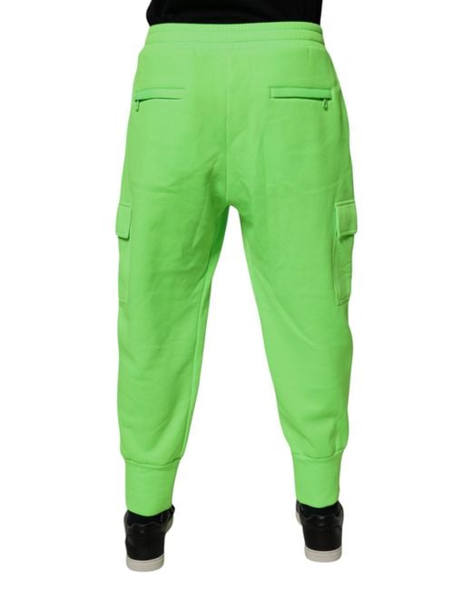 Dolce & Gabbana Green Joggers Pants Casual Style for men