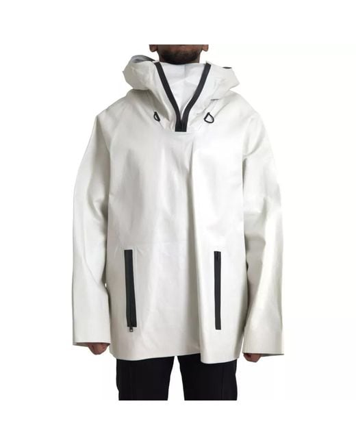 Bottega Veneta Gray Leather Waterproof Jacket Blouson for men