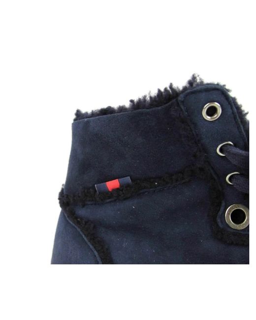 Gucci Blue Shearling High-Top Sneaker for men
