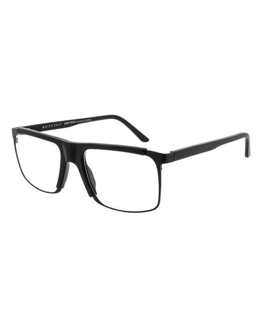 Andy Wolf Black Metal Glasses (Frames) for men