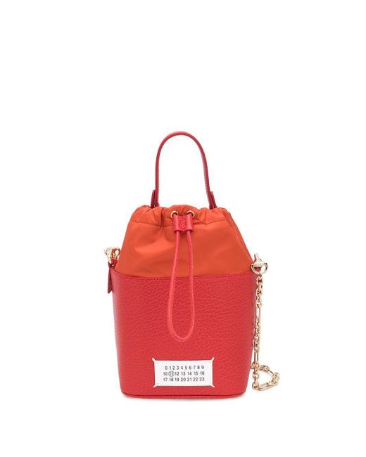 Maison Margiela Leather Handbag in Red | Lyst