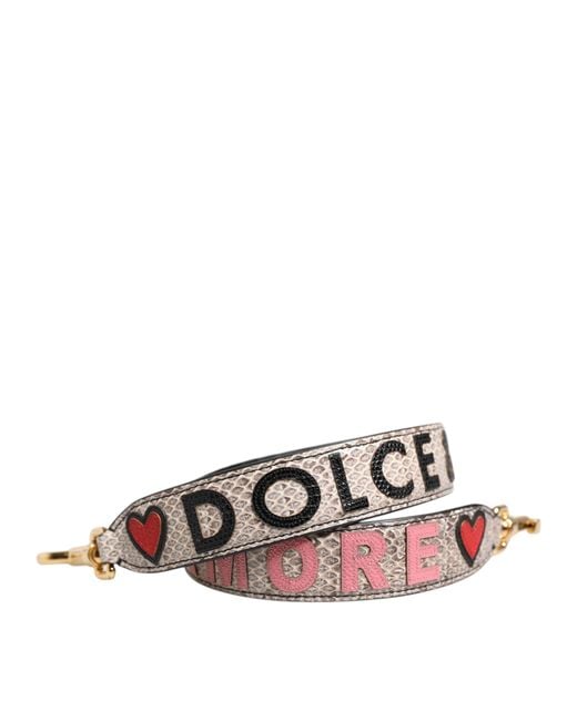 Dolce & Gabbana Pink Dg Amore Patch Bag Accessory Shoulder Strap