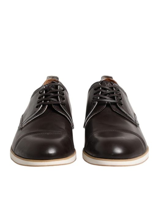 Pollini Black Oxford Shoes for men