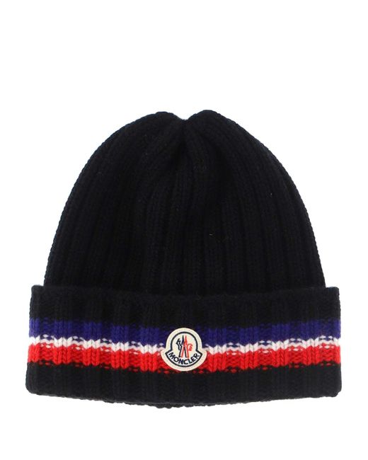 Moncler Wool Hat in Black for Men 