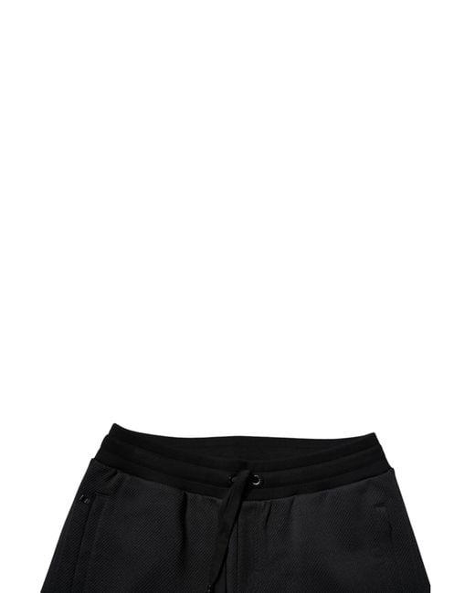 Dolce & Gabbana Black Woven Drawstring Trousers for men