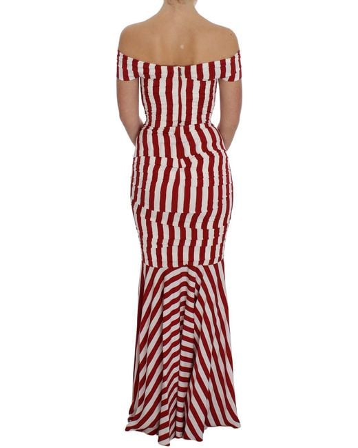 Dolce & Gabbana Red Silk Stretch Dress