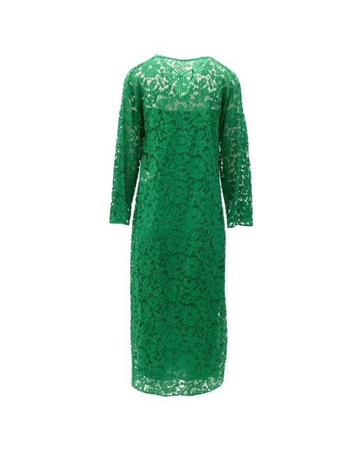 Valentino Garavani Green Lace Dress