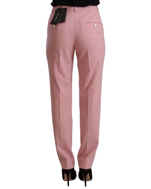 Dolce & Gabbana Multicolor Elegant High-Waisted Trousers