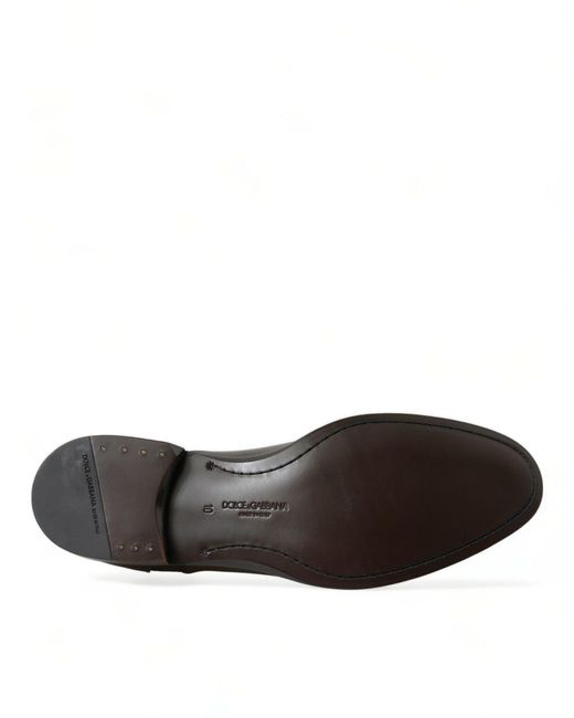 Dolce & Gabbana Black Exotic Leather Formal Dress Shoes for men