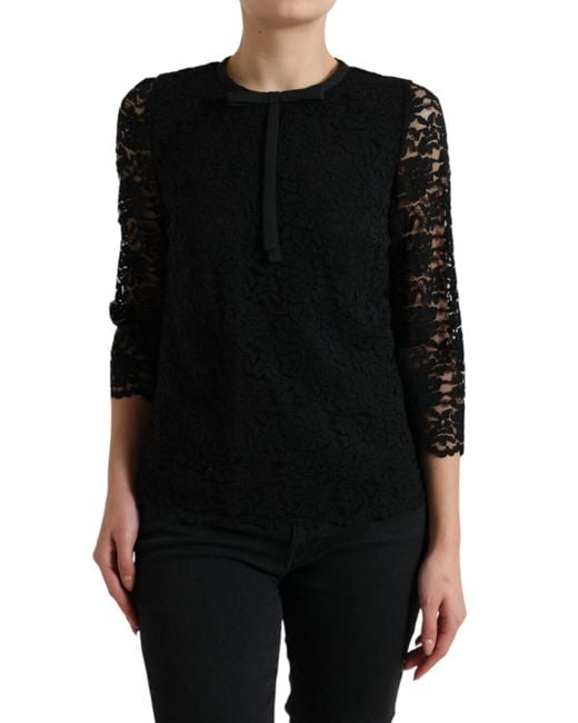 Dolce & Gabbana Black Blouses