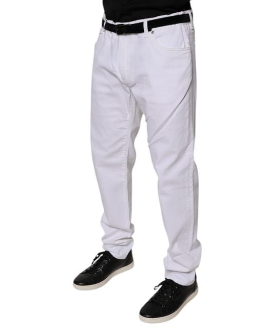 Dolce & Gabbana Blue Cotton Jeans for men