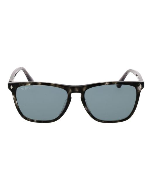 Web Gray Acetate Sunglasses for men