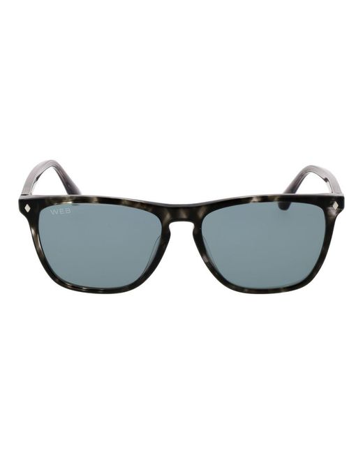 Web Gray Acetate Sunglasses for men