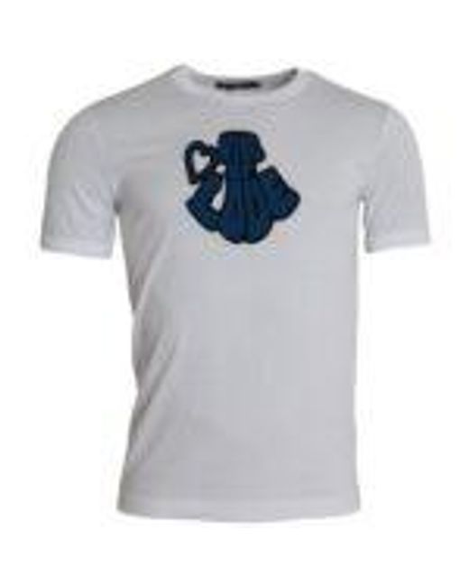 Dolce & Gabbana Gray Love Appliqu Tshirt Tsh86383 for men