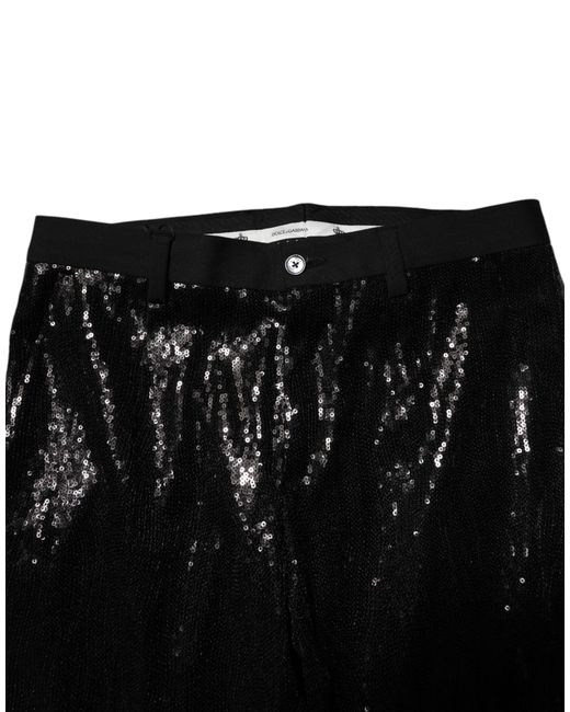 Dolce & Gabbana Black Slim-Fit Trousers for men
