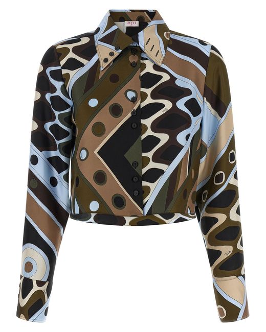 Emilio Pucci Black Emilio Twill Shirt