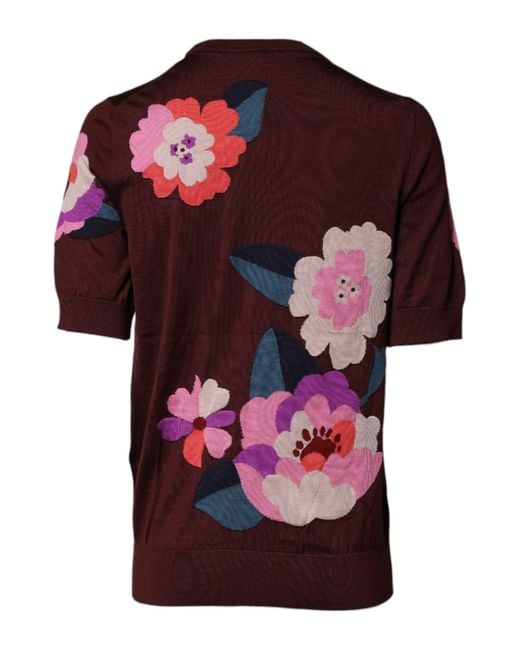 Dolce & Gabbana Red Round-Neck Knitwear