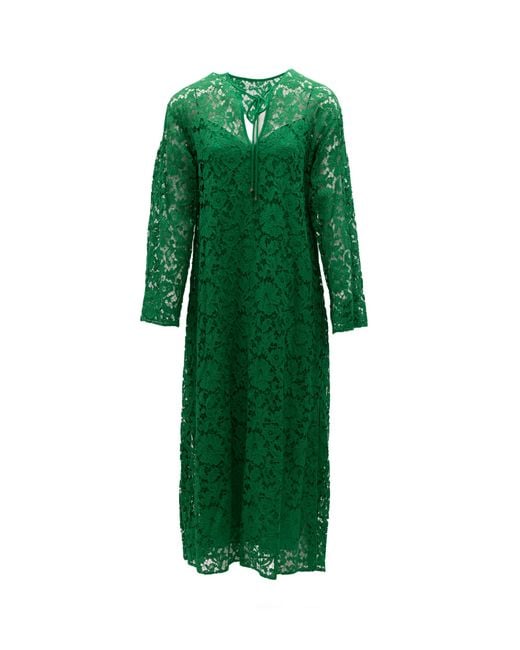 Valentino Garavani Green Lace Dress
