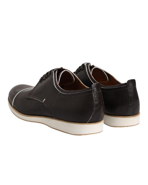 Pollini Black Oxford Shoes for men