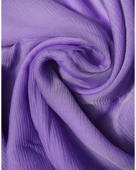 Dolce & Gabbana Purple Silk Rectangle Wrap Shawl Scarf