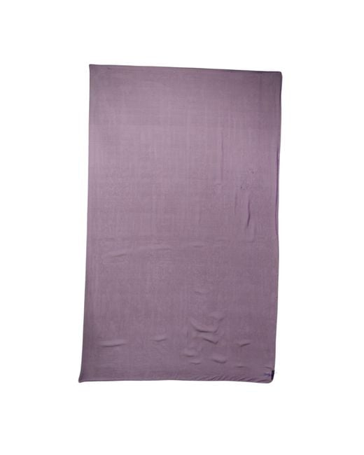Dolce & Gabbana Purple Silk Rectangle Wrap Shawl Scarf